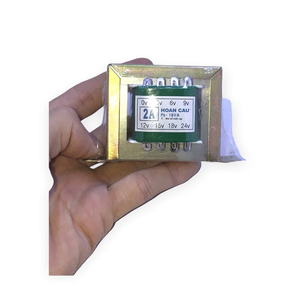Biến Áp 2A Nhiều Đầu Ra 0V 3V 6V 9V 12V 15V 18V 24V - 560g (Hoàn Cầu)