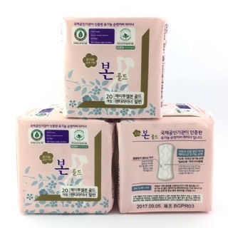 Thanh lý  Băng vệ sinh hàng ngày Organic Cotton Gold Bon date 07/2022