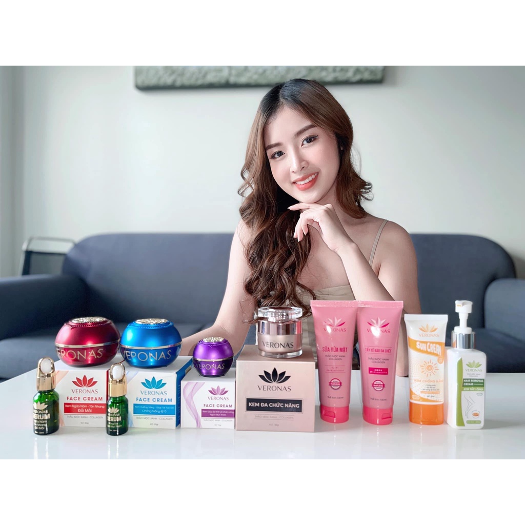 Serum mụn thâm, trắng da se khít lỗ chân lông Veronas 10ml