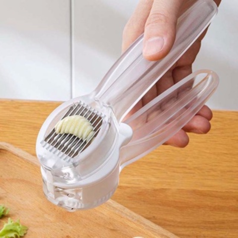 1 Dụng Cụ Nghiền Tỏi Bằng Thép Không Gỉ 2 Trong 1
