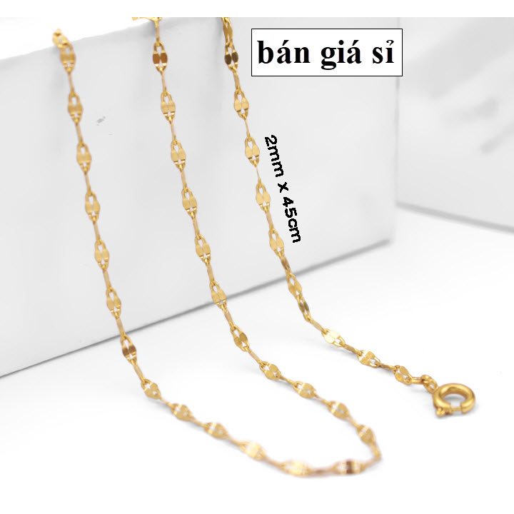 Dây chuyền nữ inox cao cấp không mặt, không đen vĩnh viễn giá hủy diệt - dây me