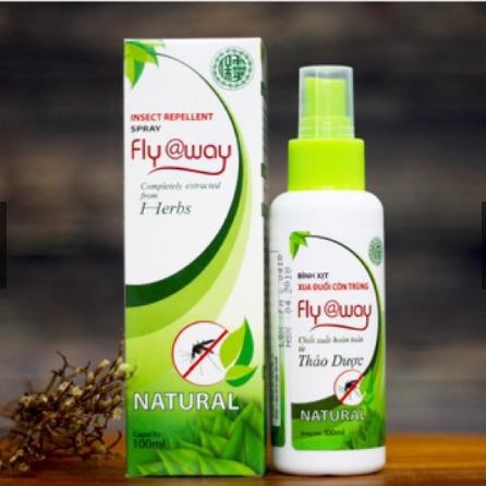 Bình xịt muỗi, kiến, côn trùng Fly away, 100% chiết xuất thảo dược- Insect spray, 100 mL