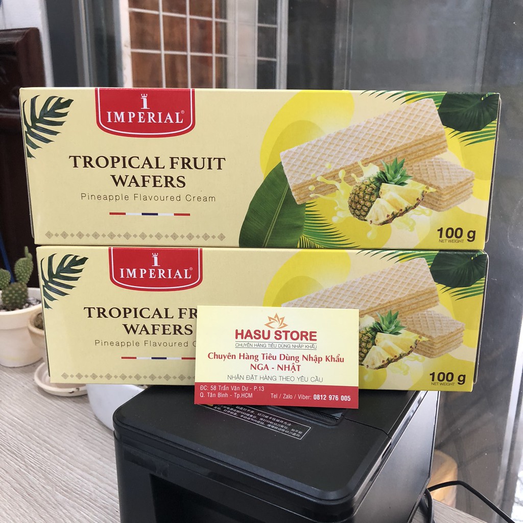 Bánh xốp nhân kem Imperial Thái Lan 100g