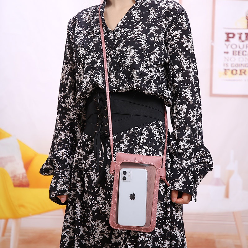 Túi ví nữ da cầm tay đeo chéo đựng điện thoại vuốt cảm ứng sang trọng cao cấp hót nhất 2022- DEVELOPE