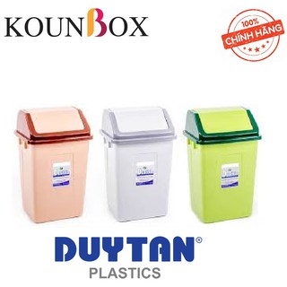 Combo 2 Thùng rác nắp lật trung Duy Tân (32 x 27 x 51 cm)
