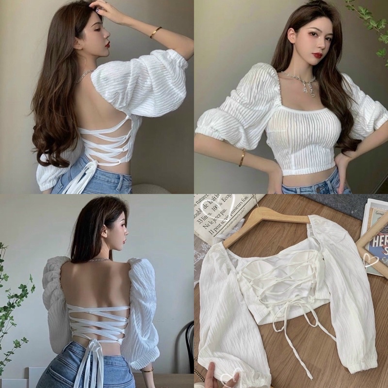 ÁO CROPTOP DÂY LƯNG