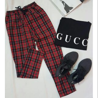 [Ảnh thật]Quần sọc caro plaid pain cực hot nam/nữ