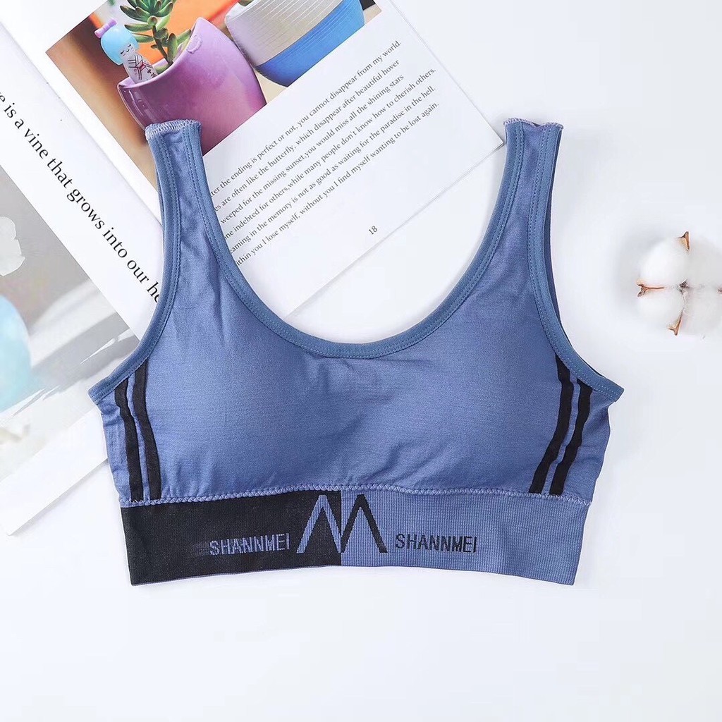 Áo bra tập gym - Áo ngực mút mỏng không gọng - Bra nữ dáng ngắn, chất cotton co dãn 4 chiều VALICA B3348