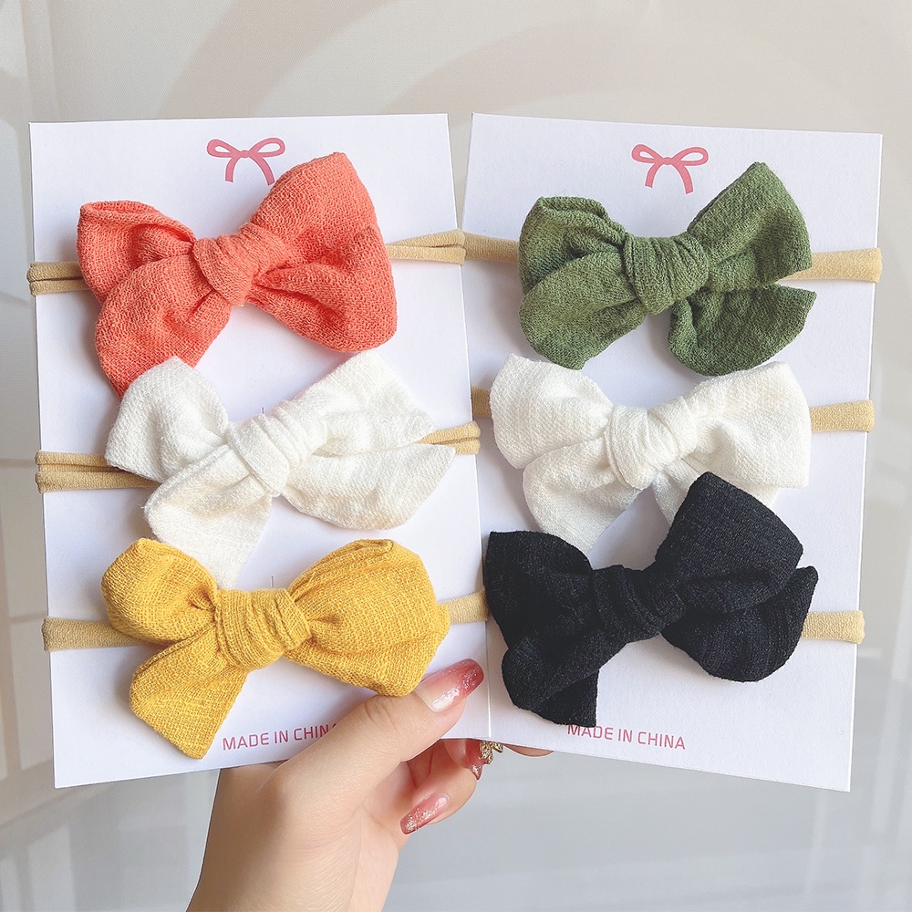 Set 3 băng đô KIDSBOWS mềm mại xinh xắn cho bé gái