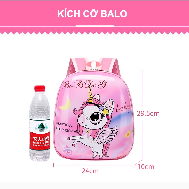 Balo trẻ em từ 1-6 tuổi balo cho bé mầm non họa tiết hoạt hình chống thấm nước chất liệu an toàn cho bé PK91