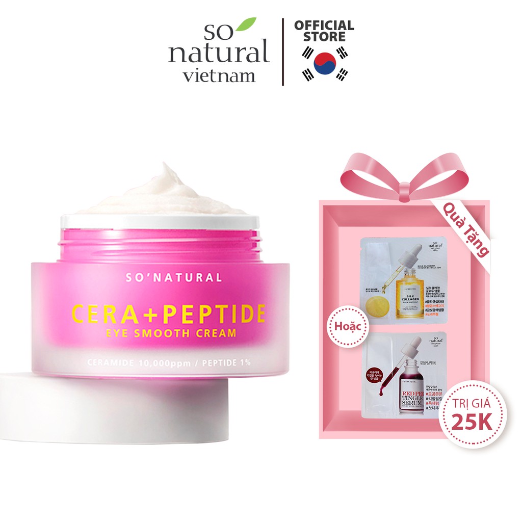 Kem Dưỡng Mắt So Natural Việt Nam Cera Peptide Smooth Cream 30ml