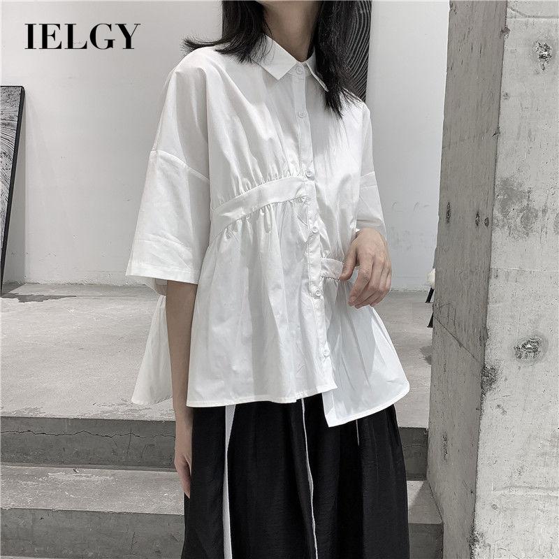 Áo Sơ Mi Tay Ngắn Dáng Rộng Phong Cách Hong Kong Cổ Điển Thời Trang Mùa Hè Cho Nữ