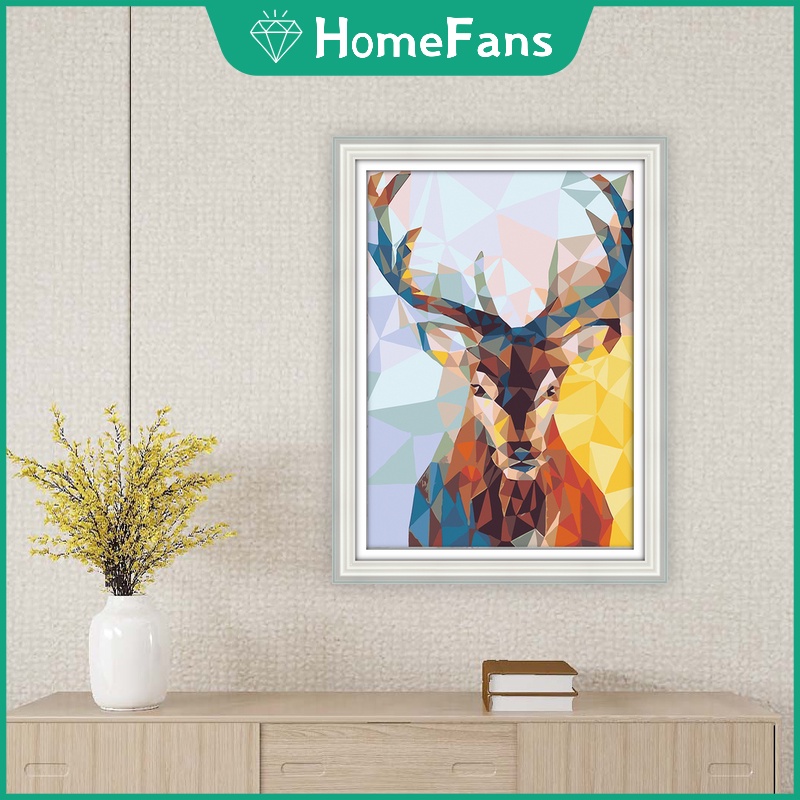 Bộ tranh đính đá 5D tự làm hình hươu 30x40