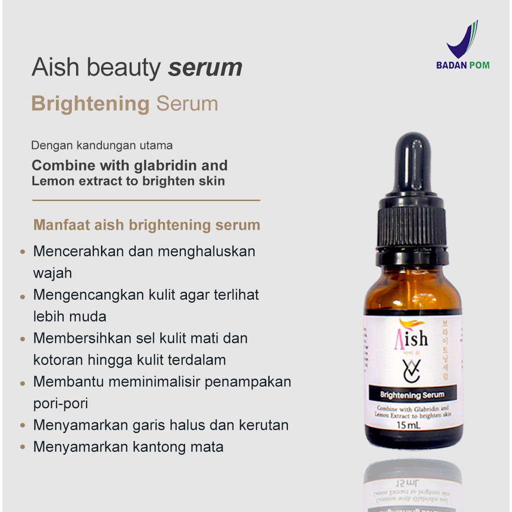 (Hàng Mới Về) Serum Aish Trị Mụn / Quầng Thâm / Làm Sáng Da 100% Chính Hãng Hàn Quốc