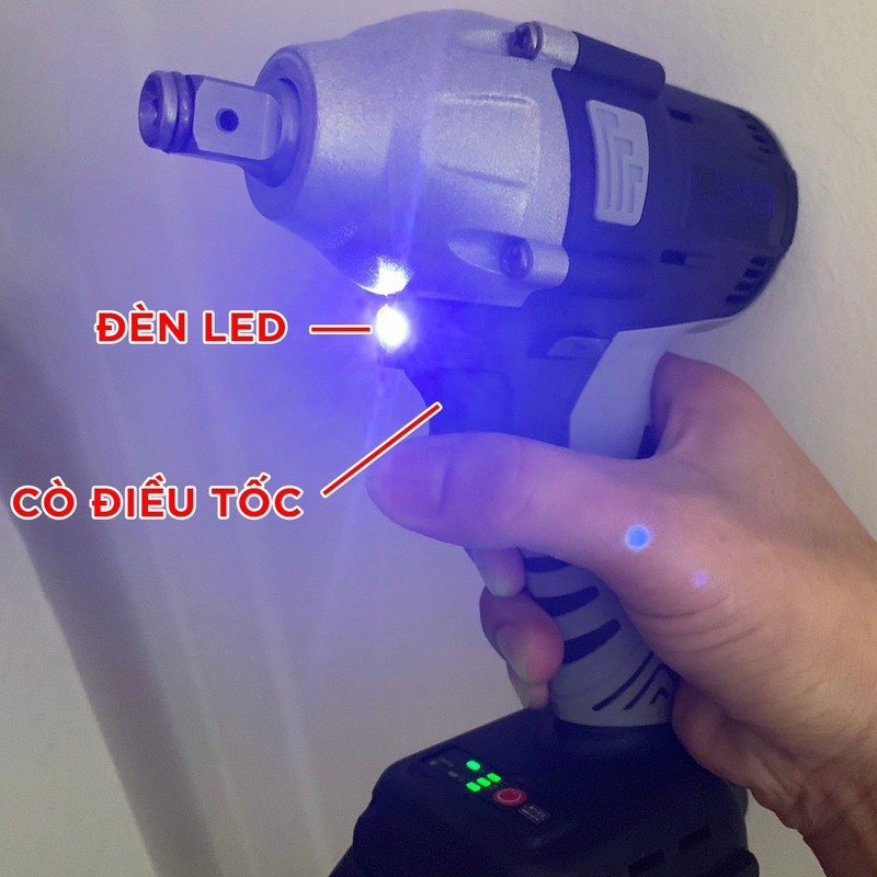 Máy Siết Bulong HITACHI 168v, Tặng kèm bộ chuyển đa năng, 5 đầu khẩu