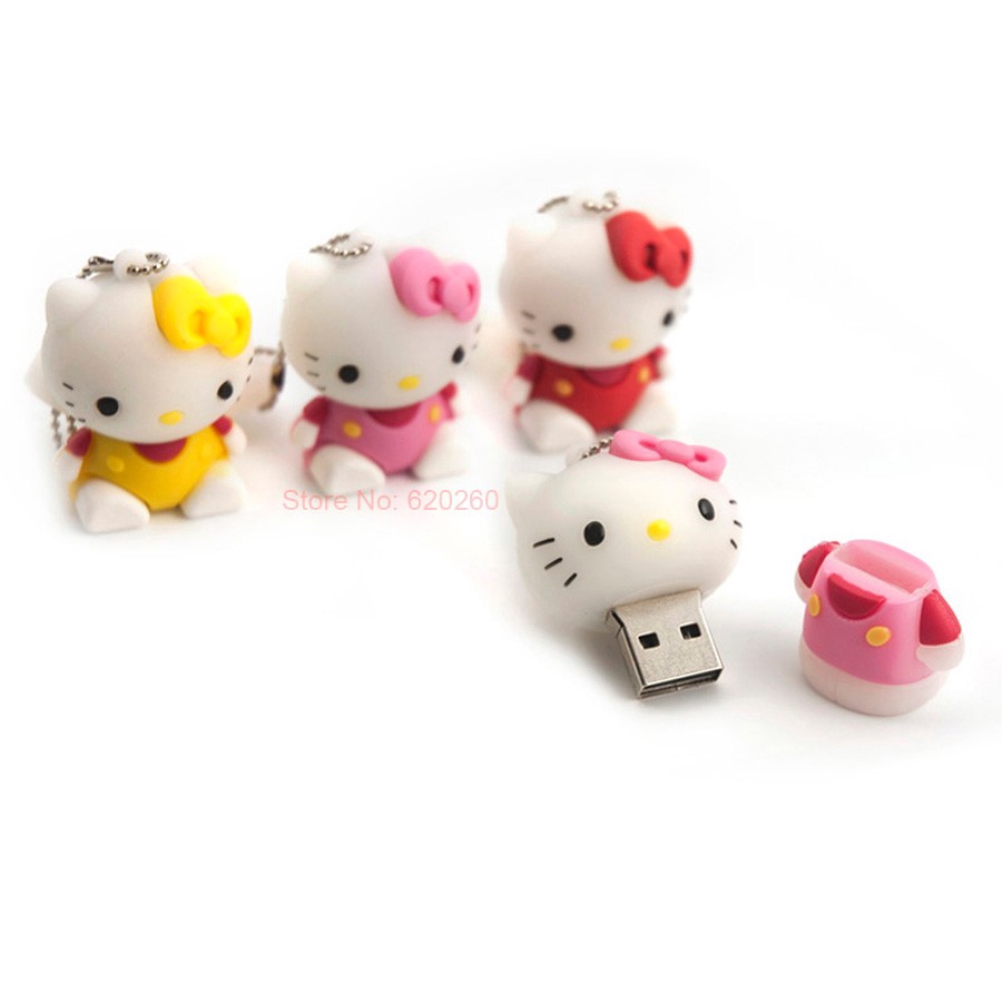 HELLO KITTY Ổ Usb Hình Hello Kitty 4g / 8g / 16g / 32g / 64g / 128g