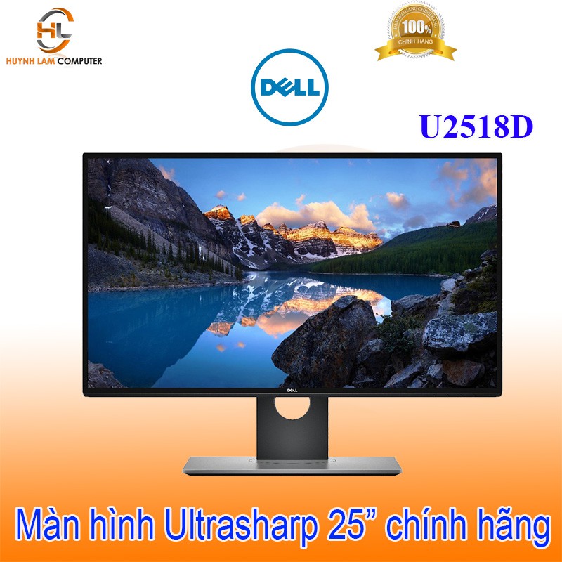 [Mã ELCL3MIL giảm 5% đơn 3TR] Màn hình máy tính 25inch Dell Ultrasharp U2518D 2560x1440p IPS/60Hz/5ms - DGW phân phối | BigBuy360 - bigbuy360.vn