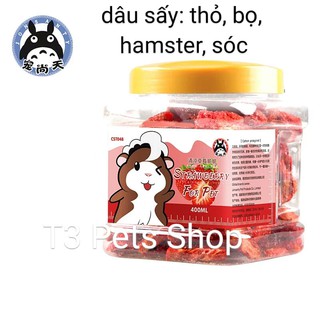 dâu tây sấy dành thỏ bọ hamster sóc