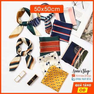 Khăn lụa vuông 50x50 cm bandana đa năng cột quai túi xách KH038 P2