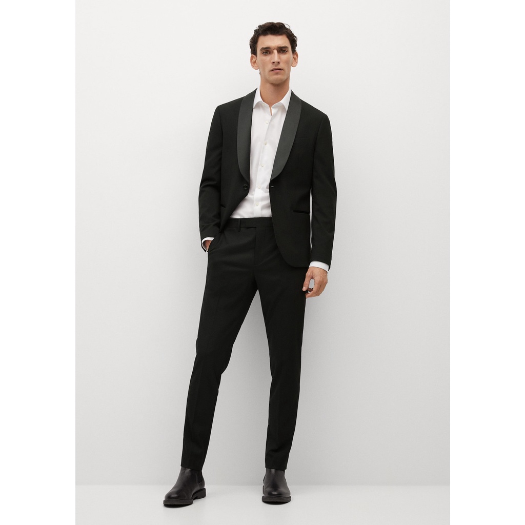 Áo Blazer Nam MANGO Đen Trơn Cực Sang Authentic
