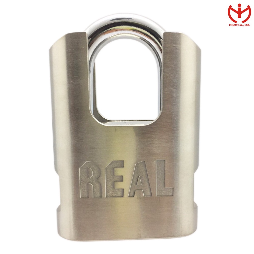 [Hỏa tốc HCM] Ổ khóa chống cắt REAL SAC 60 - 70 thân kẽm bọc inox 4 chìa vuông - MSOFT