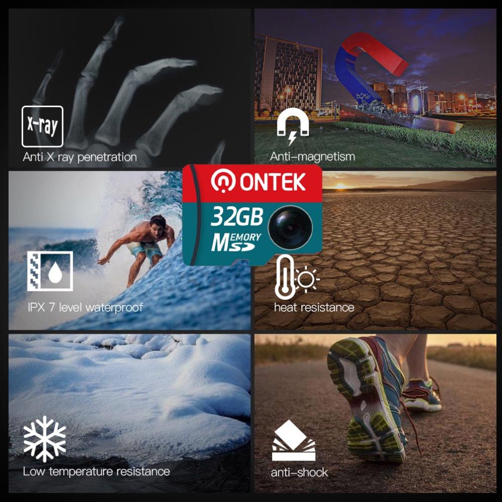 Thẻ nhớ micro SD ONTEK 32G tốc độ lên đến 80M/s chuyên dùng camera