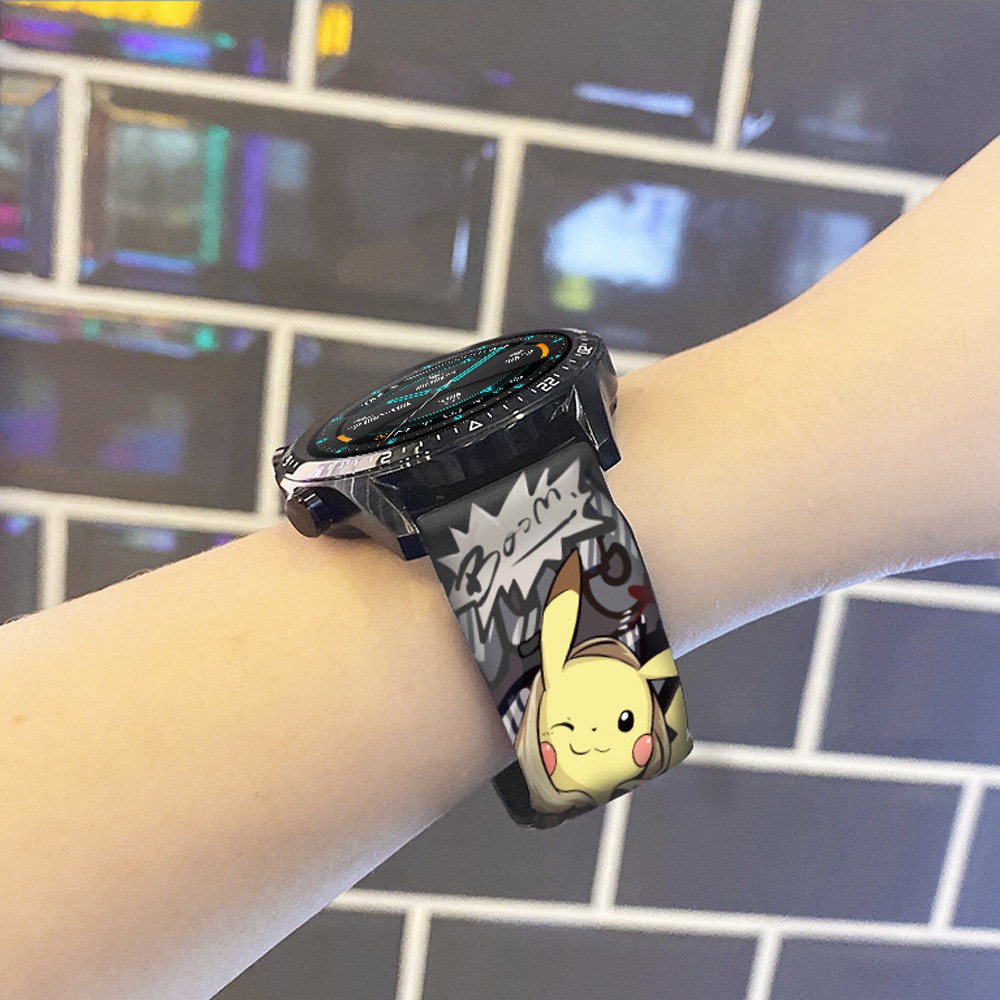 [Galaxy Watch Active 2] Dây đeo Silicon họa tiết hoạt hình Samsung Galay Watch Active 2