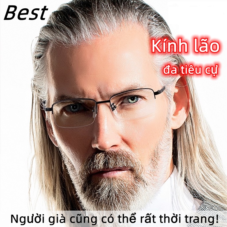 XTRA】kính viễn thị đa tròng titan,kính lão dẻo có độ 0.5-6 độ cho nam và nữ,tặng kèm Hộp đựng kính và khăn lau cao cấp