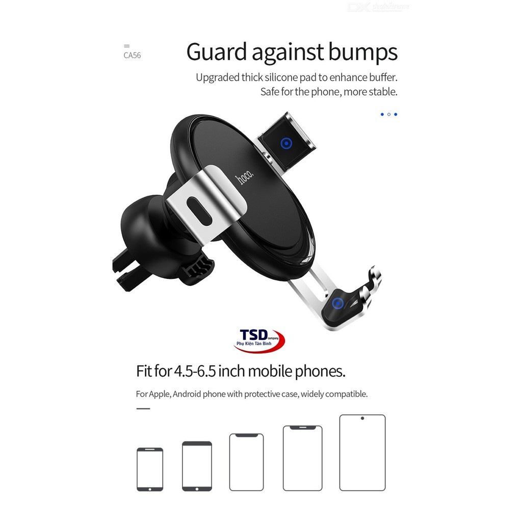 Giá đỡ kẹp điện thoại ô tô xe hơi hàng chính hãng xoay 360 độ chống rung lắc chống sốc siêu tiện ích | BigBuy360 - bigbuy360.vn