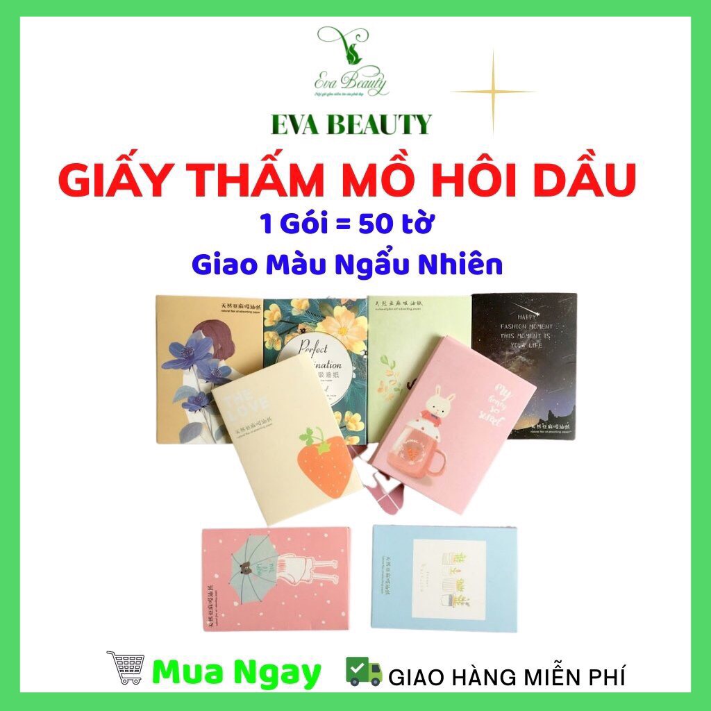 Giấy Thấm Dầu 50 Tờ Nội Địa Trung Thấm Dầu Tốt Mồ Hôi Dầu EVA