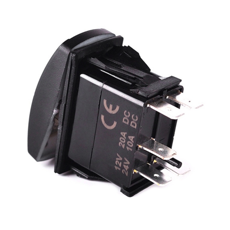 Công Tắc Đèn LED 5 Chấu 12V 20A 12V 20A Ánh Sáng Xanh Chống Thấm Nước Cho Tàu Thuyền / Xe Hơi