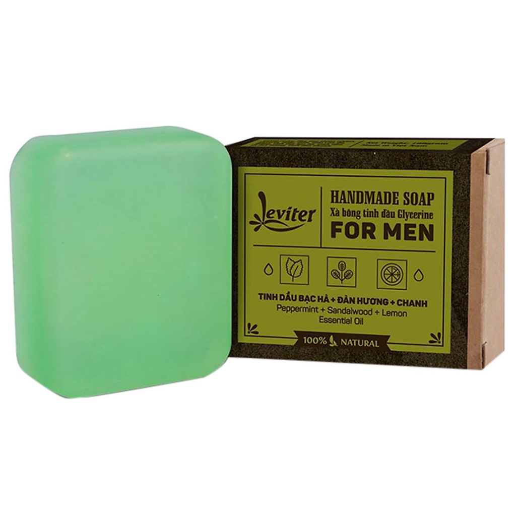 Xà Phòng Leviter Tinh Dầu Bạc Hà