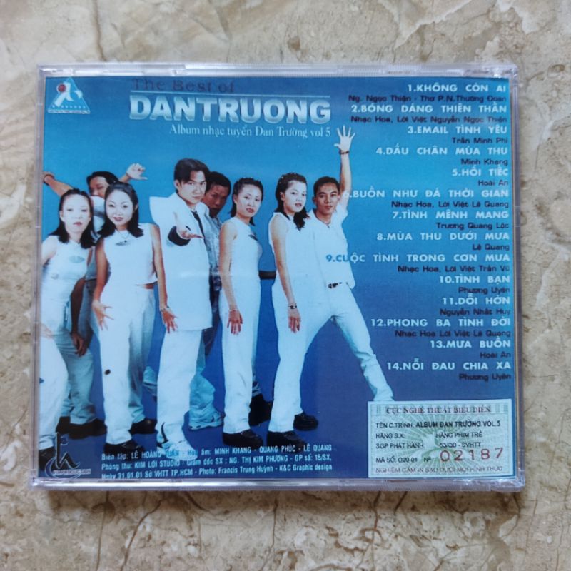 Bộ 5 cd nhạc Đan Trường phono