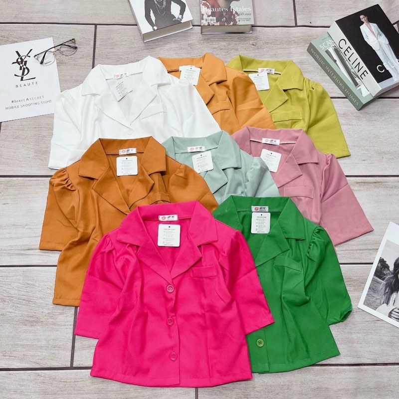 ÁO KIỂU THIẾT KẾ FORM NGẮN