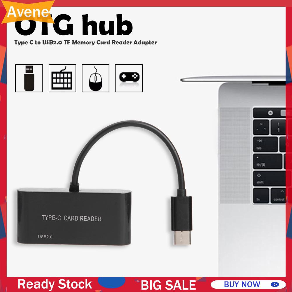 Đầu Đọc Thẻ Nhớ Usb 2.0 Tf 3 Trong 1 Cho Macbook