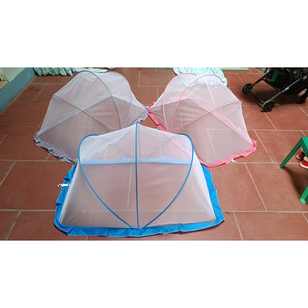 Màn chụp đáy vuông gấp gọn cao cấp cho bé - Kích thước 110 x 60 x 65