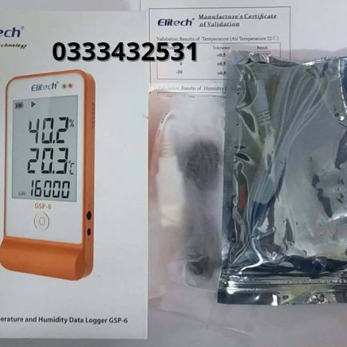 Nhiệt ẩm kế tự ghi Elitech GSP-6 chưa bao gồm hiệu chuẩn (có hiệu chuẩn theo yêu cầu- hiệu chuẩn lấy ngay)