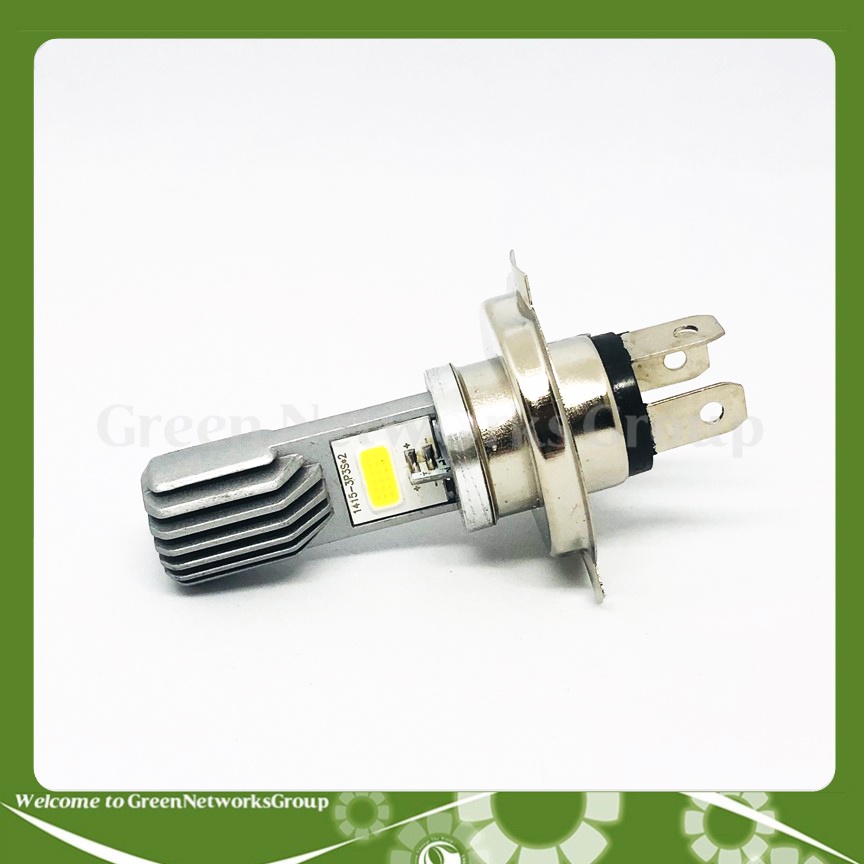 Đèn pha led xe máy Chân H4 rãnh 2 tim Greennetworks