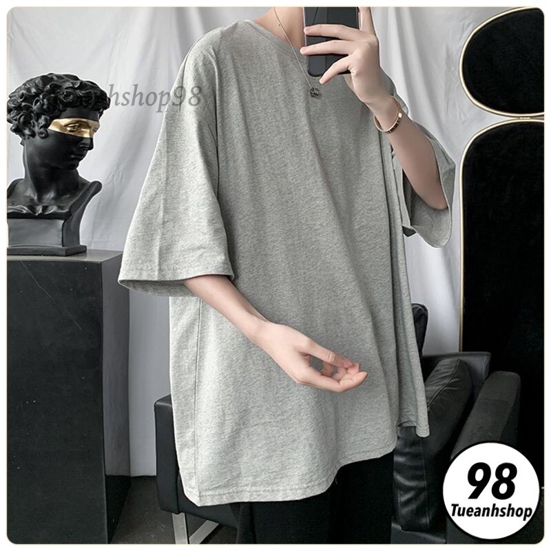 Áo Thun Trơn Tay Lỡ 16 MÀU Chất Vải Cotton mềm mịn - Áo Thun Nam Nữ From Rộng Unisex Phong Cách Hàn Quốc Freesize 38-68k