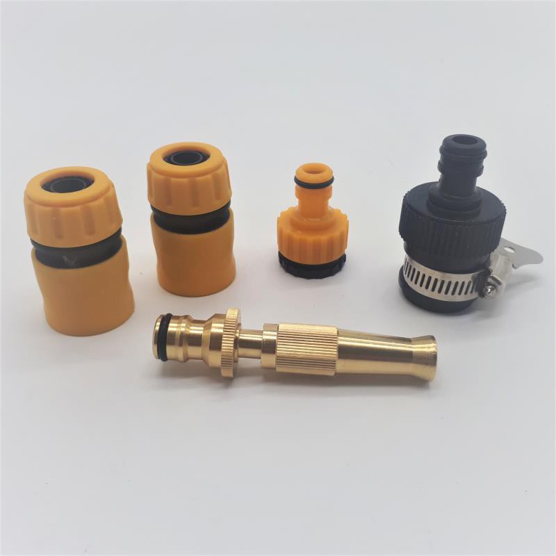 Bộ phụ kiện tưới cây, Rửa xe 5 món VPN-5023, Bộ vòi tưới cây đồng VOI-6