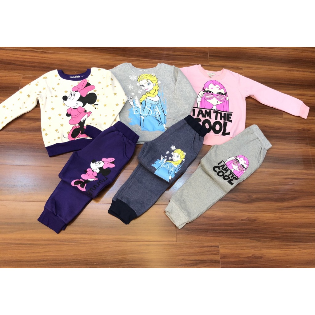 Bộ nỉ bông HM cho bé gái sz 9-14 (18-40kg)