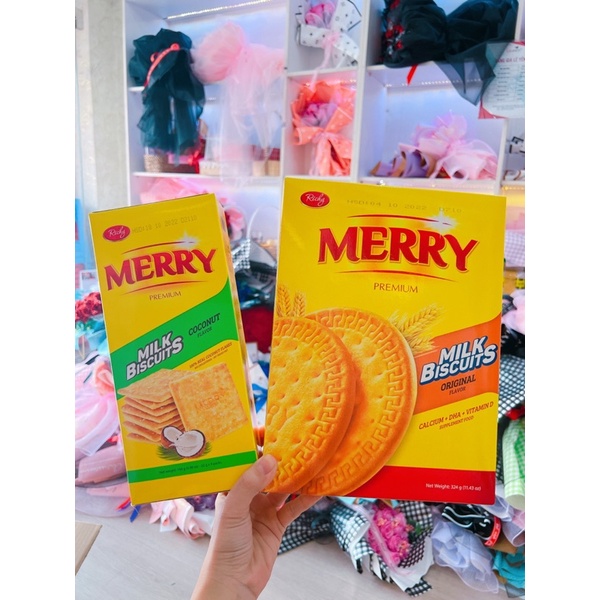 bánh quy sữa dừa merry richy giòn thơm