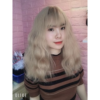 tóc giả nguyên đầu vàng chanh