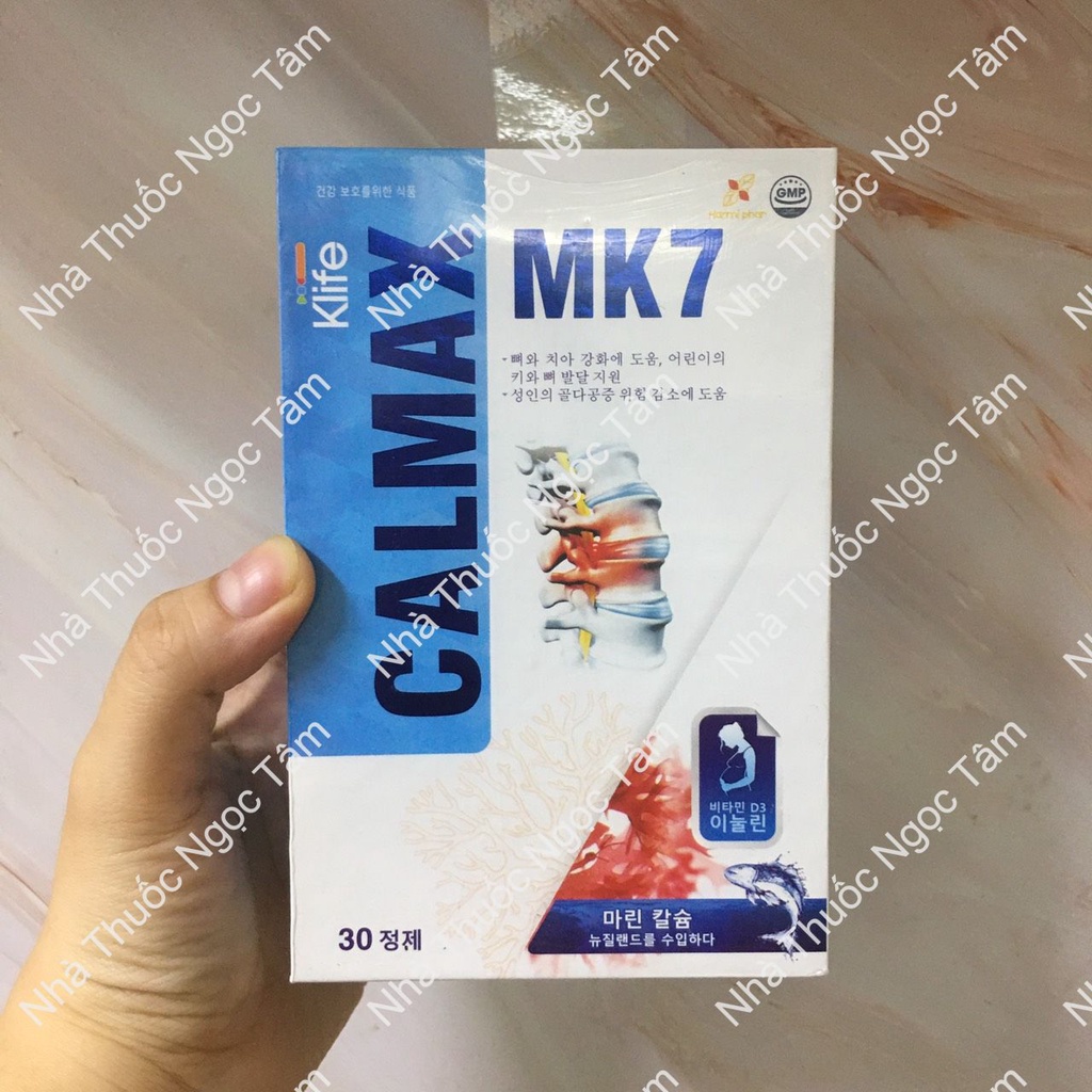 Klife CALMAX MK7 - Bổ sung calxi, vitamin D3 và vitamin K2-MK7 giúp xương và răng chắc khỏe