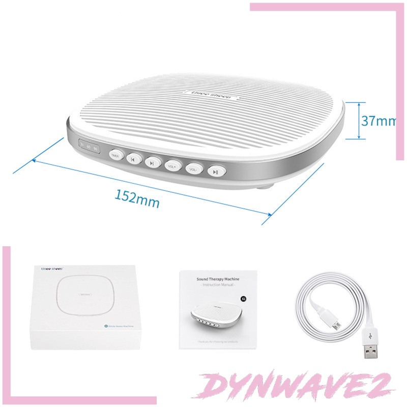 [DYNWAVE2]White Noise Therapy Sound Sleep Soothing Relax Machine Nature Sounds fr Kids