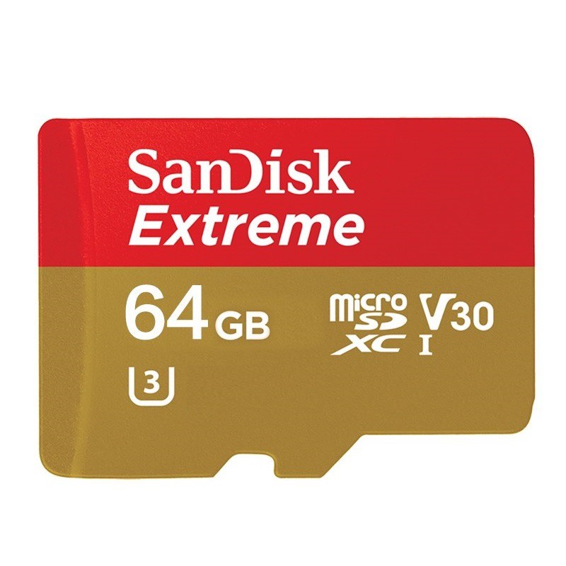 Thẻ nhớ MicroSDXC SanDisk Extreme 64GB U3 4K V30 R90MB/s W60MB/s - Không Box (Vàng)