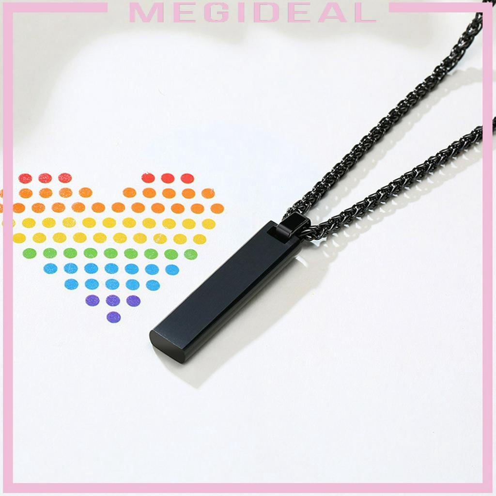 Dây chuyền mặt thẻ cầu vồng phong cách LGBT thời trang