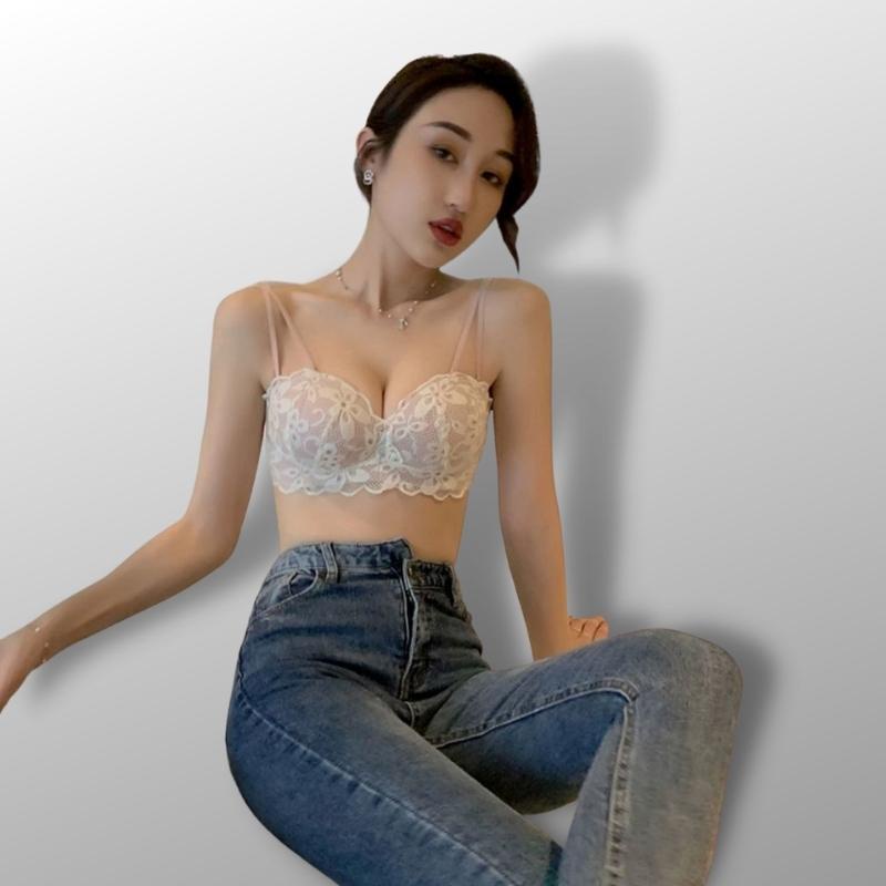 Áo Lót Nữ 2 Dây Nâng Ngực AN Ren Tạo Khe Ngực FL16