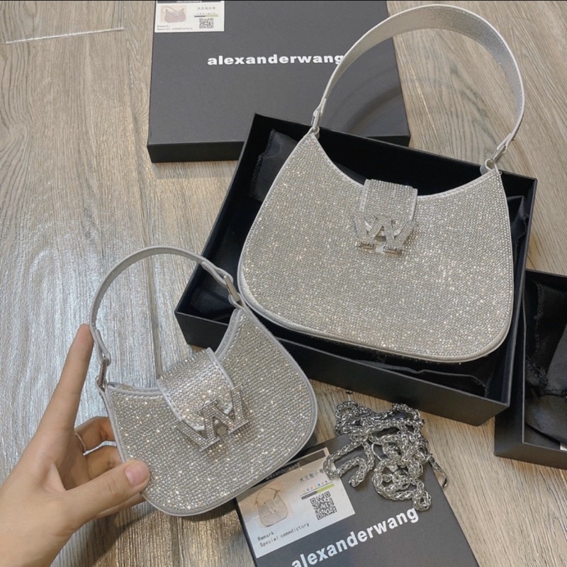 Túi W đá BLing Zize 14-20cm kẹp nách hàng chuẩn đẹp