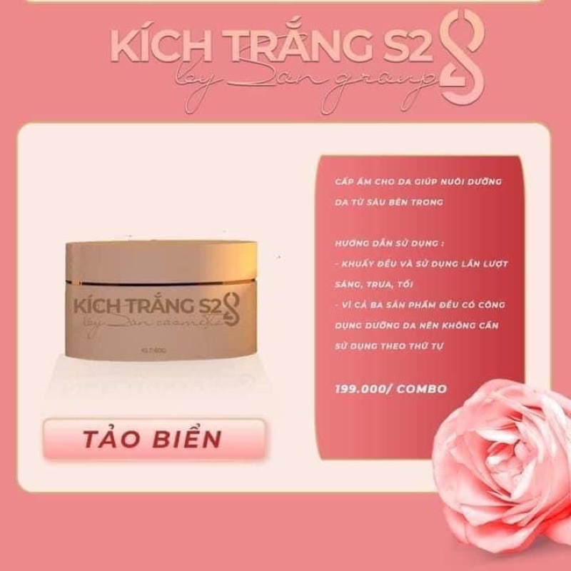 Combo kích trắng tam sắc S2 - COMBO 3 HỘP VITAMIN KÍCH TRẮNG TAM SẮC S2 - CẤY TRẮNG TAM SẮC